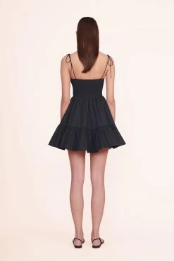 MINI LANDRY DRESS | BLACK 8 MINI LANDRY DRESS | BLACK -Staud Outlet Store Mini Landry Dress Black 00517 web