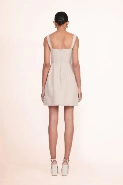 SOLANGE PLATFORM | NATURAL LINEN 12 SOLANGE PLATFORM | NATURAL LINEN -Staud Outlet Store Mini Sutton Dress Natural 00508 web 1