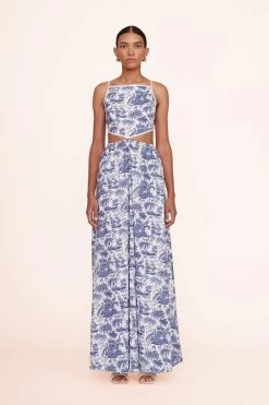 SIMONE CROCHET HEEL | CREAM -Staud Outlet Store Mula dress blue toile 00593 web 1