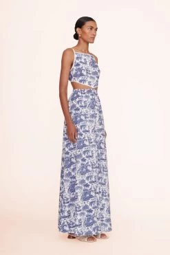 SIMONE CROCHET HEEL | CREAM -Staud Outlet Store Mula dress blue toile 00597 web 1