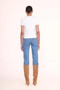 CREW NECK T SHIRT | WHITE 10 CREW NECK T SHIRT | WHITE -Staud Outlet Store NEED NAME 047 01372 web