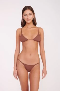 OLIVIA BEADED TRIANGLE TOP | CLOVE -Staud Outlet Store OLIVIA BEADED TOP SISLEY STRING BOTTOM CLOVE 00665 web