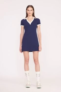 VOLLEY DRESS | NAVY IVORY