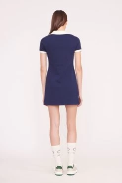VOLLEY DRESS | NAVY IVORY -Staud Outlet Store PickleBall 023 01287 edit web
