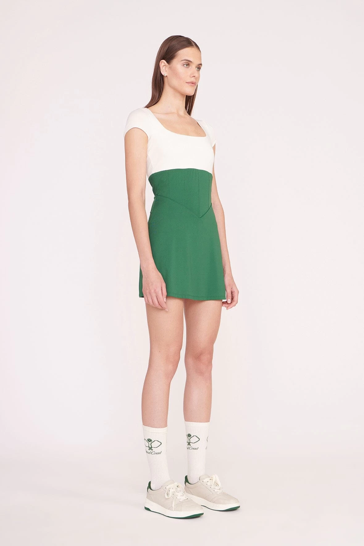 BACKSPIN DRESS | COURT GREEN IVORY 2 BACKSPIN DRESS | COURT GREEN IVORY - Image 2