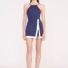 TOP SPIN DRESS | NAVY IVORY