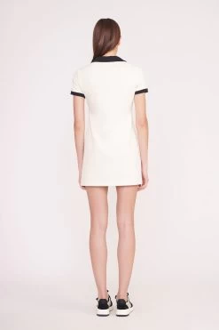 VOLLEY DRESS | IVORY BLACK -Staud Outlet Store PickleBall 028 01483 edit web