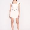 BACKSPIN DRESS | IVORY BLACK
