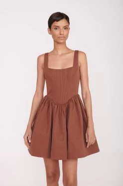 LANDSCAPE DRESS | CLOVE 8 LANDSCAPE DRESS | CLOVE -Staud Outlet Store Pre Fall 016 00452 web