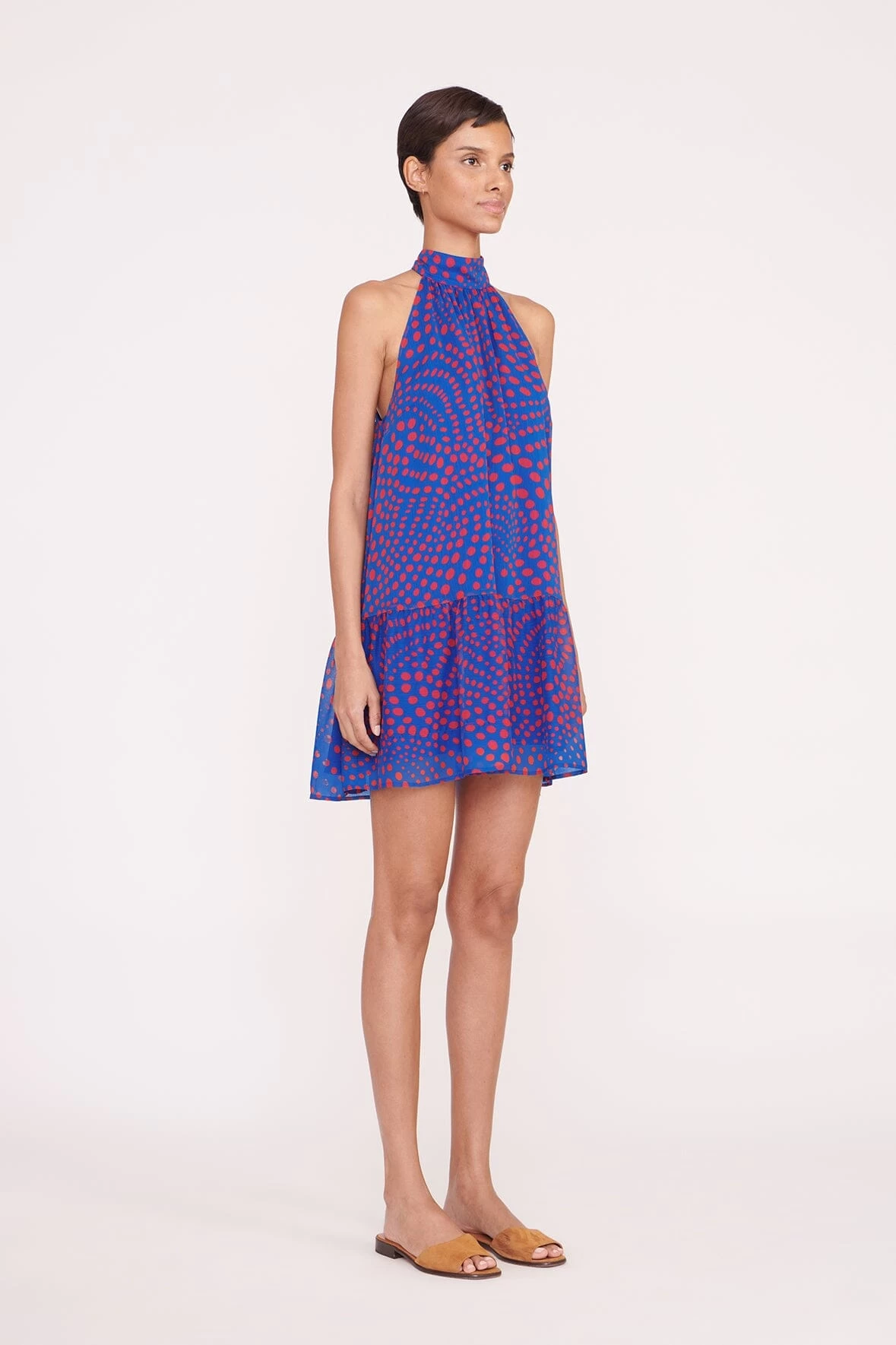 MARLOWE DRESS | LAPIS WAVY DOT 2 MARLOWE DRESS | LAPIS WAVY DOT - Image 2