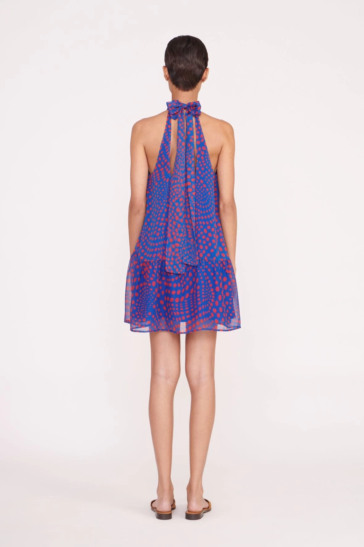 MARLOWE DRESS | LAPIS WAVY DOT 3 MARLOWE DRESS | LAPIS WAVY DOT - Image 3
