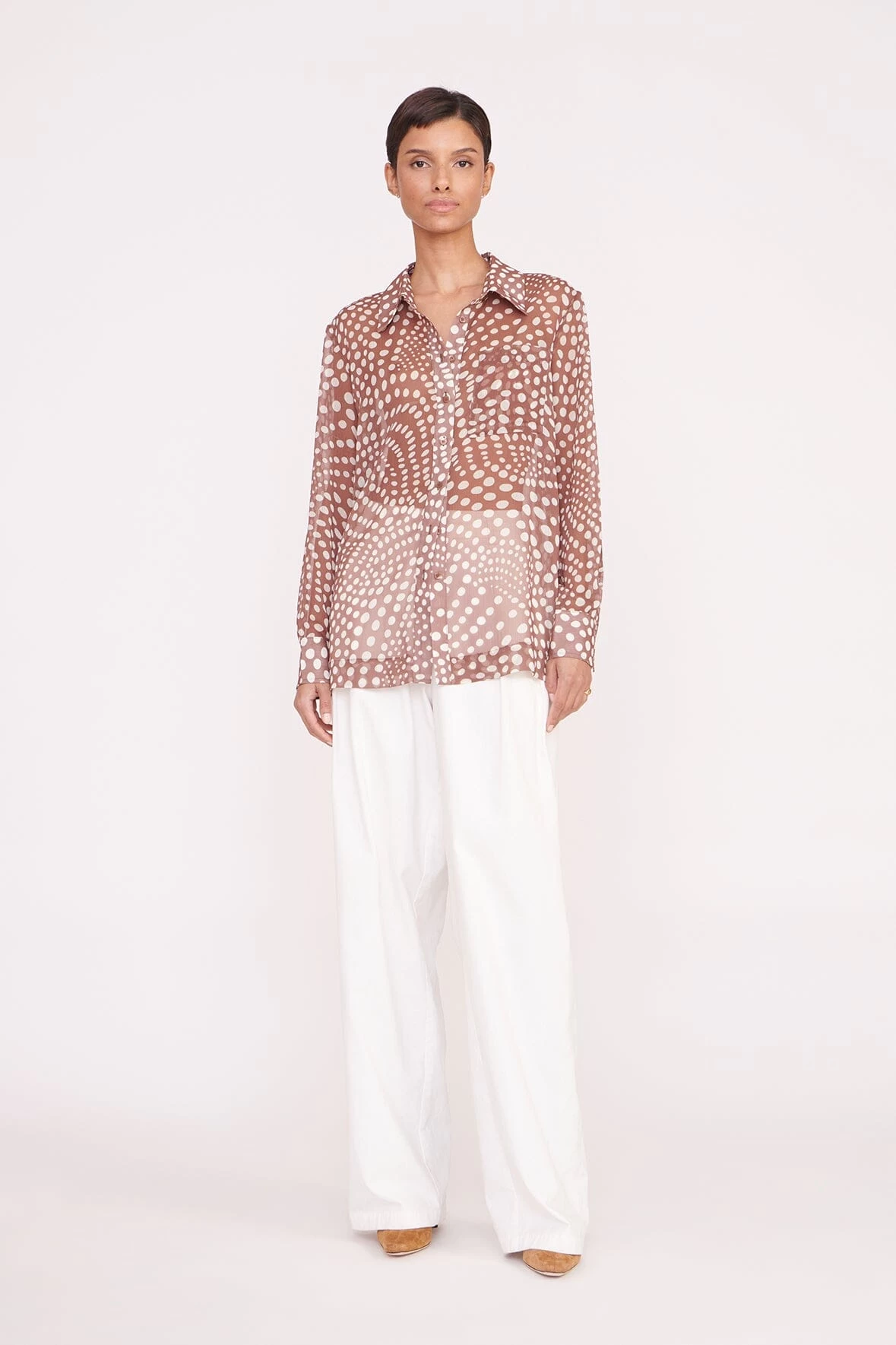 MARTHA TUNIC | CLOVE WAVY DOT 2 MARTHA TUNIC | CLOVE WAVY DOT - Image 2