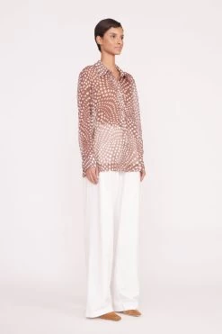 MARTHA TUNIC | CLOVE WAVY DOT 8 MARTHA TUNIC | CLOVE WAVY DOT -Staud Outlet Store Pre Fall 033 01041 web