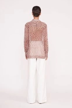 MARTHA TUNIC | CLOVE WAVY DOT 9 MARTHA TUNIC | CLOVE WAVY DOT -Staud Outlet Store Pre Fall 033 01046 web