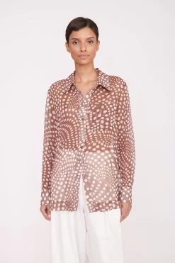 MARTHA TUNIC | CLOVE WAVY DOT