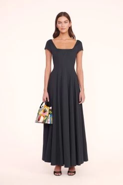 BEADED COTE BAG | CORAL PATCHWORK -Staud Outlet Store RENAME BLACK DRESS BAGS 00321 web