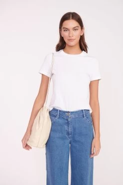 VALENTINA BUCKET BAG | CREAM -Staud Outlet Store RENAME JEANS WHITE TSHIRT BAGS 02118 web