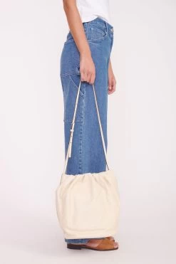 VALENTINA BUCKET BAG | CREAM -Staud Outlet Store RENAME JEANS WHITE TSHIRT BAGS 02127 web