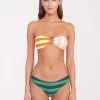 RILEY BANDEAU TOP | CABANA STRIPE MULTI