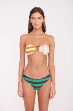 RILEY BANDEAU TOP | CABANA STRIPE MULTI