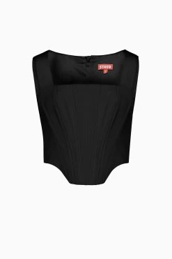 ALICE TOP | BLACK 15 ALICE TOP | BLACK -Staud Outlet Store STAUD ALICE TOP BLACK RESORT20 PACKSHOT 1