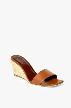 BILLIE ESPADRILLE WEDGE | NATURAL TAN -Staud Outlet Store STAUD BILLIE ESPADRILLE WEDGE TAN NATURAL SPRING ECOM 22 1