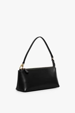 KAIA SHOULDER BAG | BLACK -Staud Outlet Store STAUD KAIA SHOULDER BAG BLACK CALF SUMMER PF 21 2