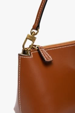 KAIA SHOULDER BAG | TAN -Staud Outlet Store STAUD KAIA SHOULDER BAG TAN CALF SUMMER PF 21 5