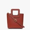 MINI SHIRLEY LEATHER BAG | COGNAC