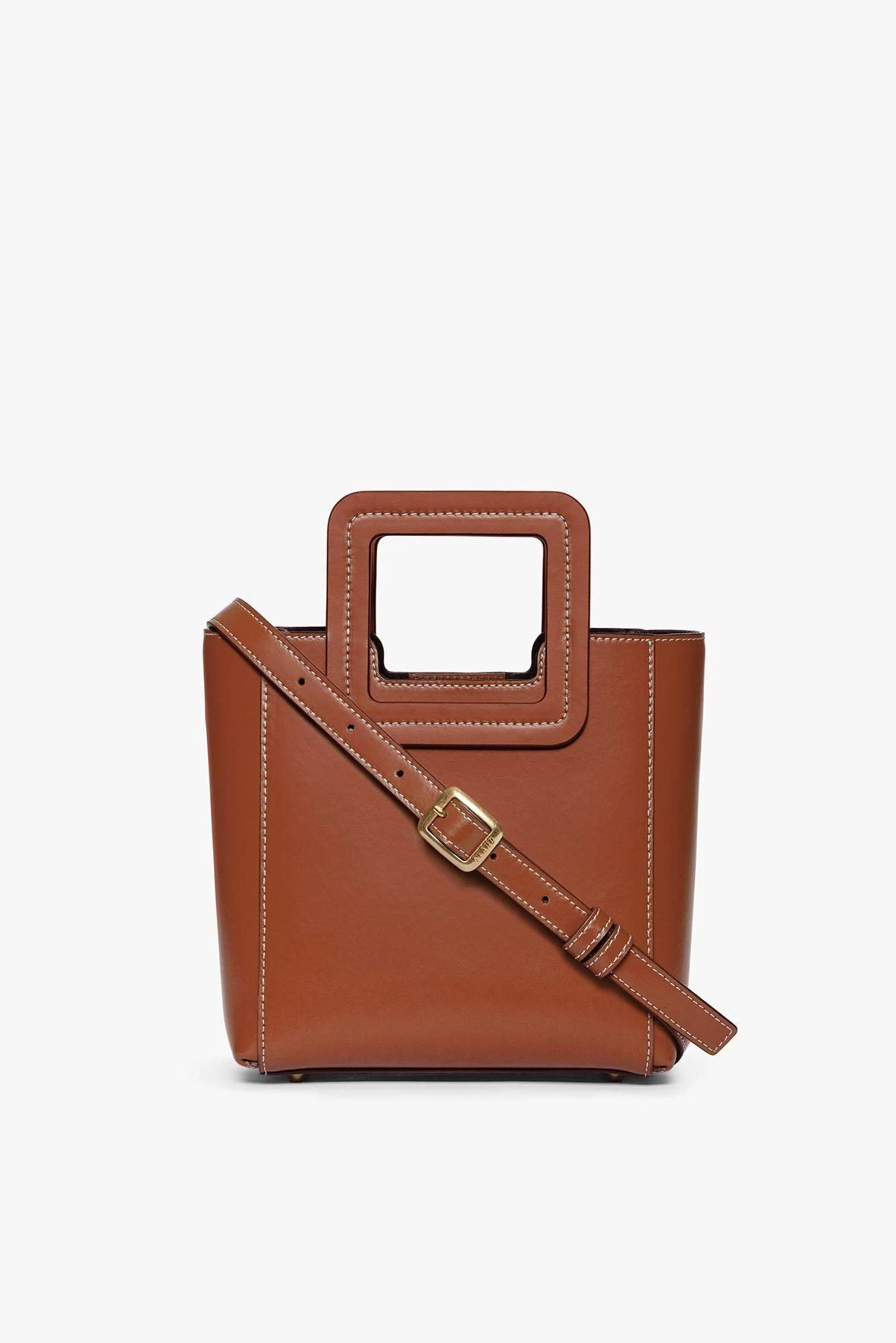MINI SHIRLEY LEATHER BAG | SADDLE 1 MINI SHIRLEY LEATHER BAG | SADDLE