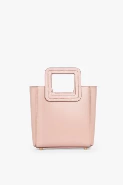 MINI SHIRLEY LEATHER BAG | BLUSH -Staud Outlet Store STAUD MINI SHIRLEY BLUSH RESORT20 1