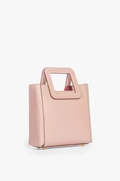 MINI SHIRLEY LEATHER BAG | BLUSH -Staud Outlet Store STAUD MINI SHIRLEY BLUSH RESORT20 4