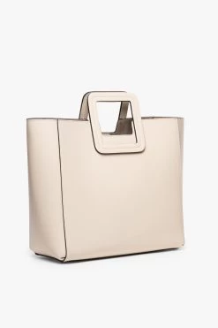 SHIRLEY LEATHER BAG | CREAM -Staud Outlet Store STAUD SHIRLEY CREAM CALF SPRING 21 4
