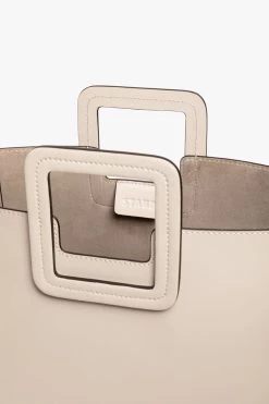 SHIRLEY LEATHER BAG | CREAM -Staud Outlet Store STAUD SHIRLEY CREAM CALF SPRING 21 5
