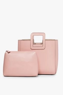 SHIRLEY LEATHER BAG | DARK BLUSH -Staud Outlet Store STAUD SHIRLEY DARK BLUSH CALF NAPPA SPRING 21 3