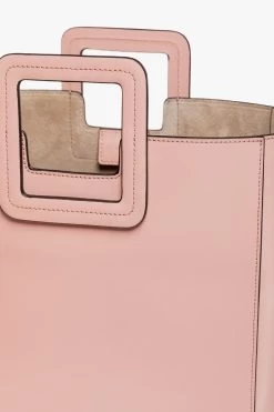 SHIRLEY LEATHER BAG | DARK BLUSH -Staud Outlet Store STAUD SHIRLEY DARK BLUSH CALF NAPPA SPRING 21 5