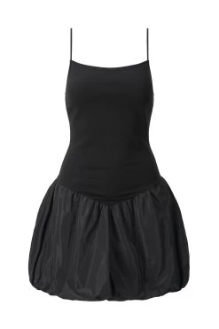 ABLEE DRESS | BLACK -Staud Outlet Store STAUD ABLEEDRESS BLACK ECOM 1