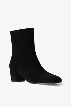 AIMEE SHORT BOOT | BLACK SUEDE -Staud Outlet Store STAUD AIMEE SHORT BOOT BLACK FALL 22 ECOM 2