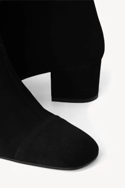 AIMEE SHORT BOOT | BLACK SUEDE -Staud Outlet Store STAUD AIMEE SHORT BOOT BLACK FALL 22 ECOM 5