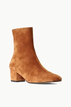 AIMEE SHORT BOOT | TAN SUEDE -Staud Outlet Store STAUD AIMEE SHORT BOOT TAN FALL 22 ECOM 2