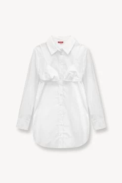 ALITA TUNIC | WHITE -Staud Outlet Store STAUD ALITA TUNIC WHITE SUPF 23 ECOM 1 1