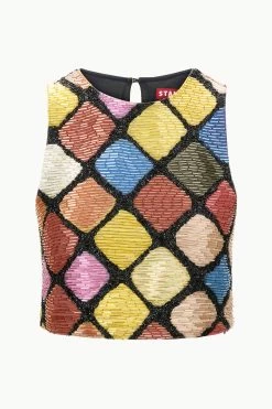 ALORA TOP | DANCE FLOOR -Staud Outlet Store STAUD ALORATOP DANCEFLOOR ECOM 1