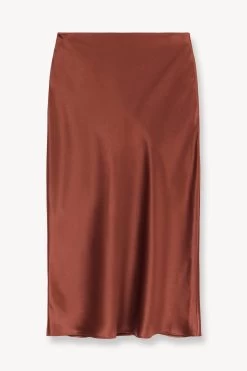 ANGELA SKIRT | CLOVE -Staud Outlet Store STAUD ANGELA SKIRT CLOVE SUPF 23 ECOM 1