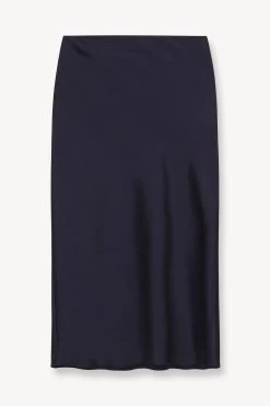 ANGELA SKIRT | NAVY -Staud Outlet Store STAUD ANGELA SKIRT NAVY FALL 23 ECOM 1 3