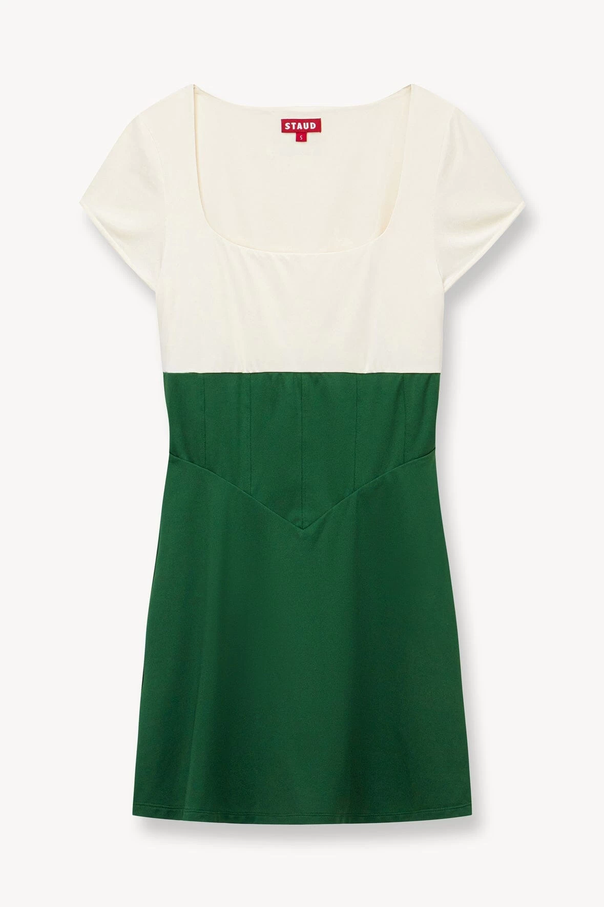 BACKSPIN DRESS | COURT GREEN IVORY 5 BACKSPIN DRESS | COURT GREEN IVORY - Image 5