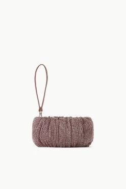 BEADED BEAN BAG | MAHOGANY 8 BEADED BEAN BAG | MAHOGANY -Staud Outlet Store STAUD BEADEDBEAN BAG MAHOGANY FALL 23 ECOM 3