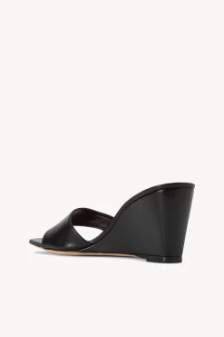 BILLIE WEDGE | BLACK -Staud Outlet Store STAUD BILLIE WEDGE BLK SEASON 22 ECOM 3