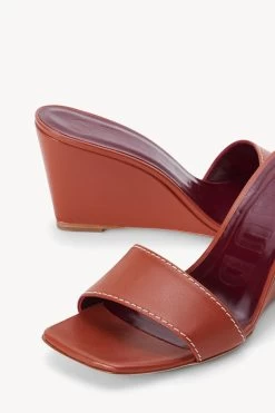 BILLIE WEDGE | TAN -Staud Outlet Store STAUD BILLIE WEDGE TAN SEASON 22 ECOM 4