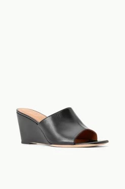 BLAIR WEDGE | BLACK -Staud Outlet Store STAUD BLAIR WEDGE BLACK SUPF 23 ECOM 2