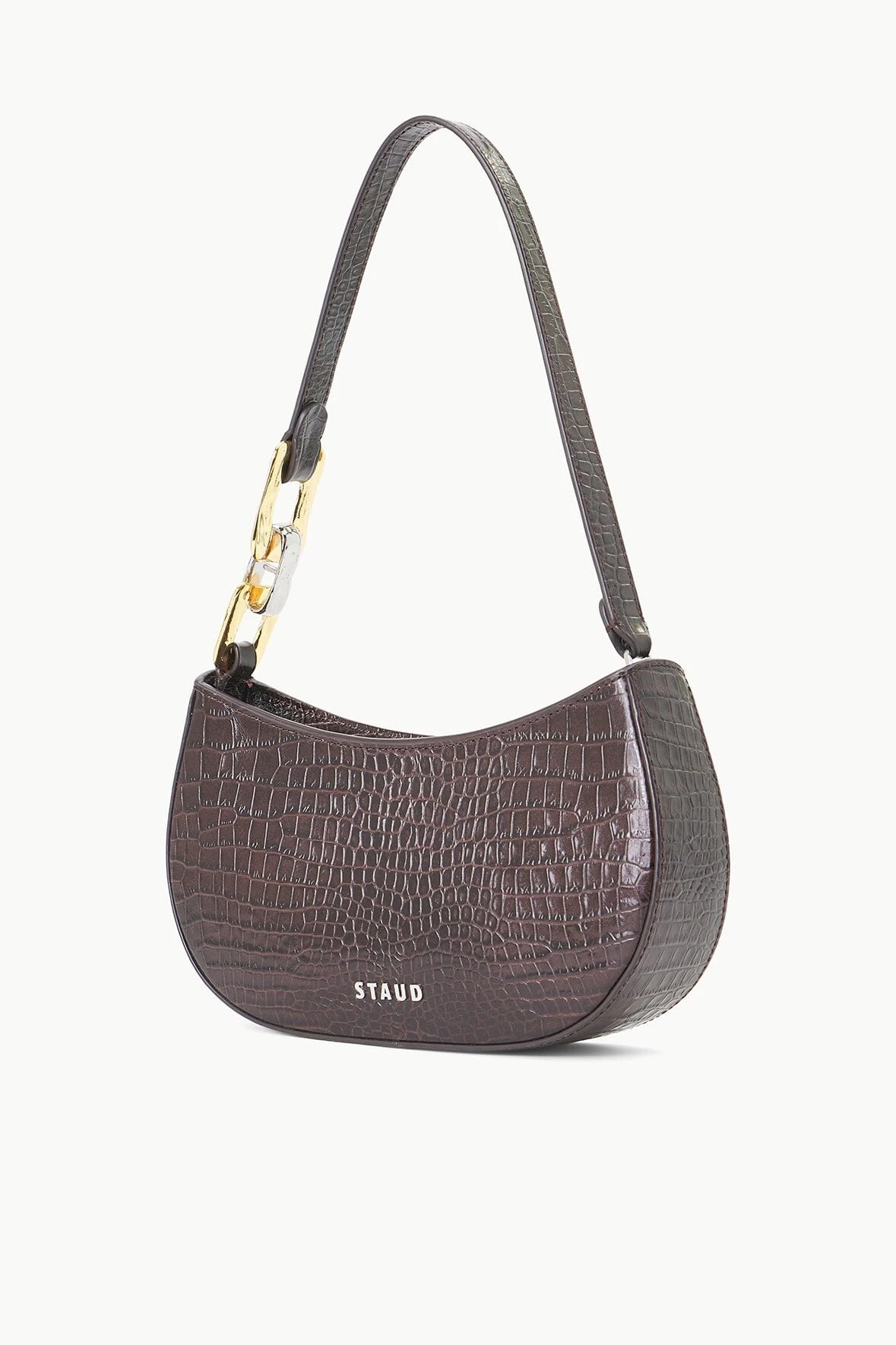 BRADY SHOULDER BAG | ESPRESSO CROC EMBOSSED 3 BRADY SHOULDER BAG | ESPRESSO CROC EMBOSSED - Image 3